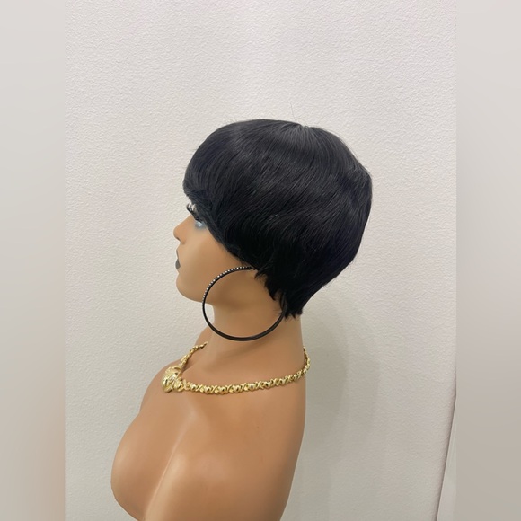 Short Pixie Cut Human Hair Wig Full Wig (No Lace) All Wefts - Picture 4 of 10